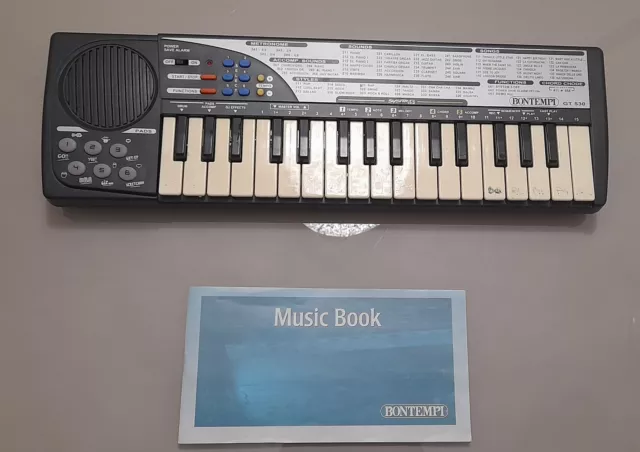 BONTEMPI GT 530.2 TASTIERA DIGITALE a 32 tasti con libretto istruzioni e musica