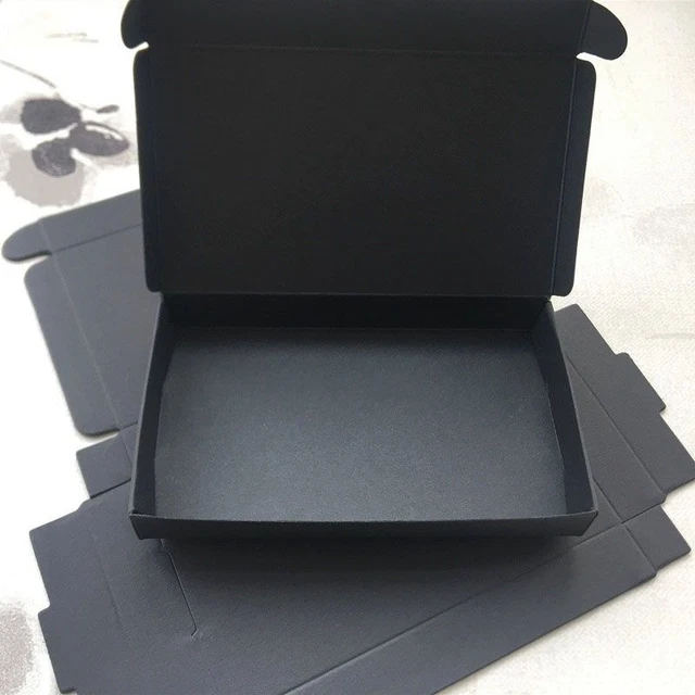 Paper Kraft Rectangle Flat Box Gift Packaging Boxes Container Diy Decoration 5pc