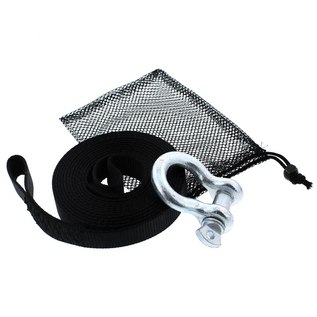 Tow Strap Package for Polaris Ranger Heavy Duty Black 5000 LBS Tensile Strength