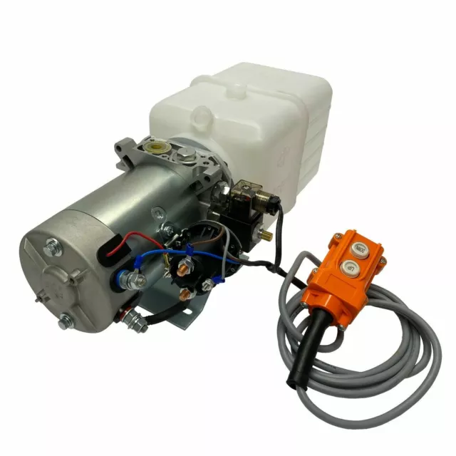 12V DC Single Acting Hydraulic Power Unit 4 Quart tank with Remote Control