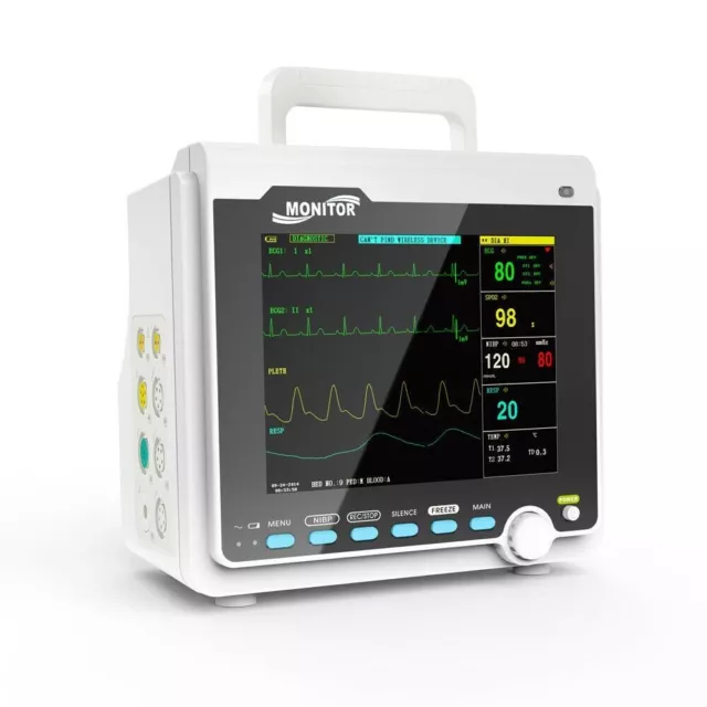 CMS6000 Patientenmonitor ICU Vital Signs EKG, NIBP, SPO2, PR, RESP, TEMP CE 2