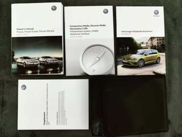 Genuine Vw Passat Estate Alltrack 2014-2O19 Owners Manual Handbook Pack A-122