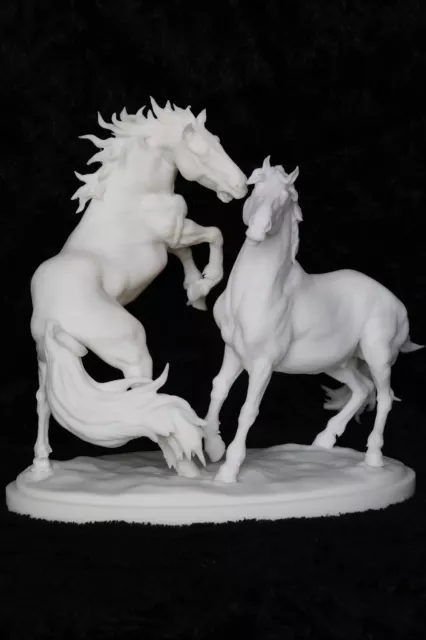 Breyer resin Traditional Model Horse Fighting Camargues - Resin Ready To Paint