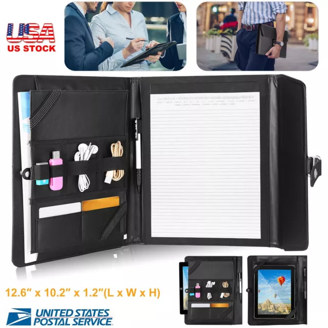 Portfolio Padfolio Case Executive Business Folder for 9.7" iPad Tablet Organizer