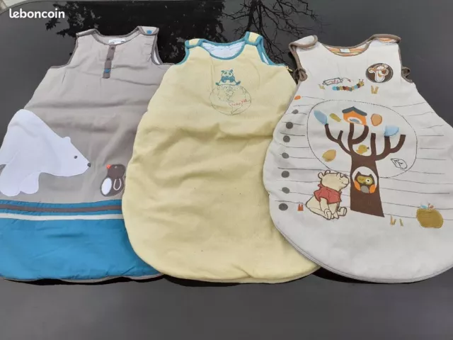 Gros lot de 19 gigoteuses, draps, tours de lit bébé 3