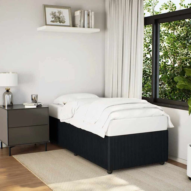 BED FRAME WITHOUT Mattress Black Single Velvet £369.56 PicClick UK