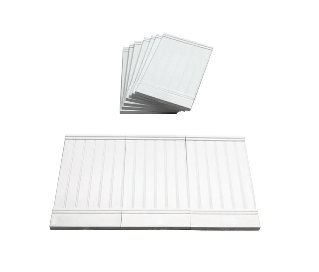 Proops Dolls House Wall Panels, White, Tongue&Groove,1/12th Scale. A1002