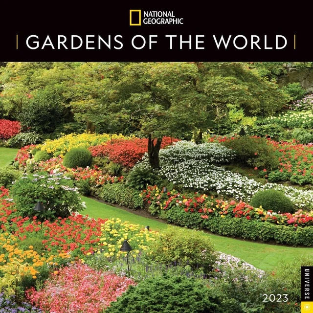NATIONAL GEOGRAPHIC GARDENS of the World 2023 Wall Calendar Wall 2022