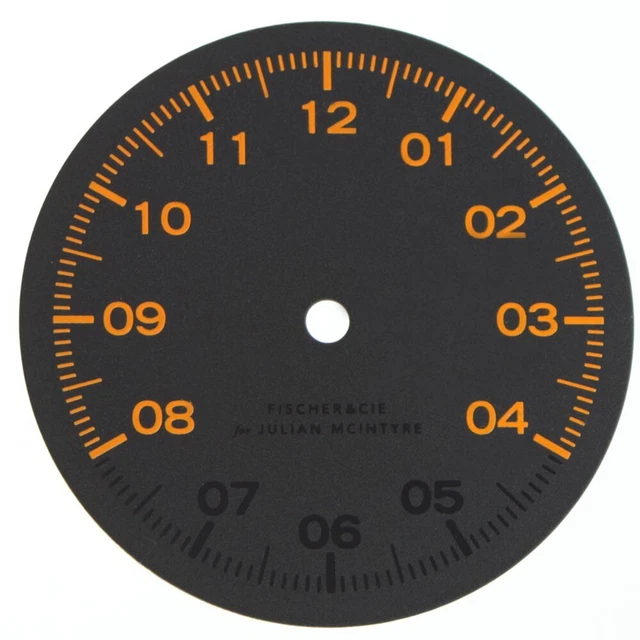 Cadran De Montre Noir 37mm - Pour Mouvement Unitas 6498-1 - Neuf Suisse
