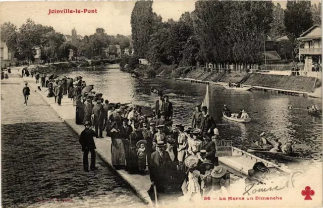 CPA AK JOINVILLE-le-PONT 56 La Marne one Sunday (671951)