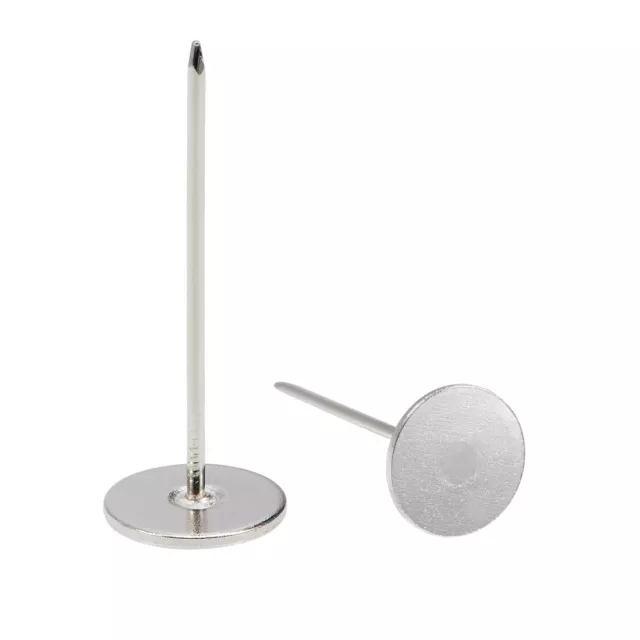 Upholstery Nails Tacks 18mmx50mm Flat Head Furniture Nails Silver Tone 20 Pcs