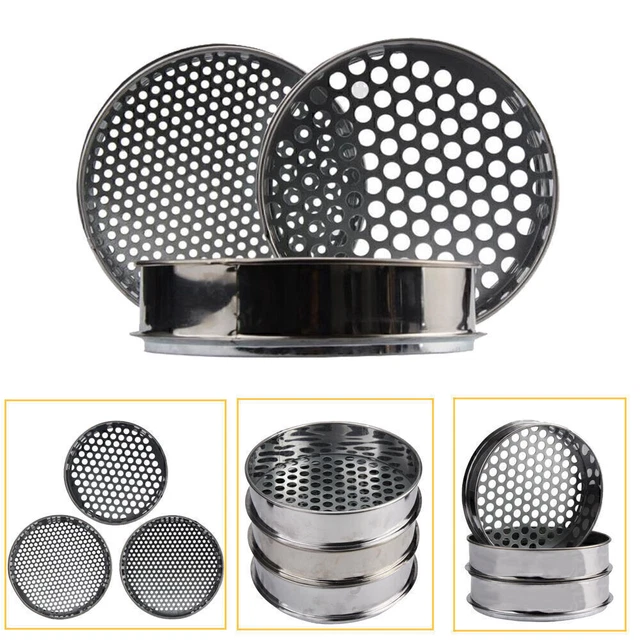 OUNONA Laborsieb Aus Edelstahl – 120 Mesh, 20,8 Cm Durchmesser – Feines Maschensieb Für Erde, Mehl & Proben