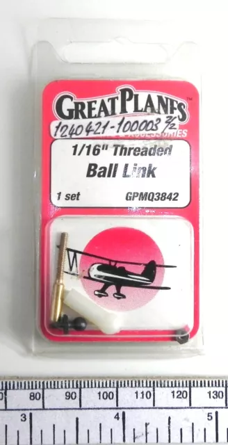 Ball Threaded 1/16 " - Great Planes Ref: GPMQ3842 - Bundle Of 2