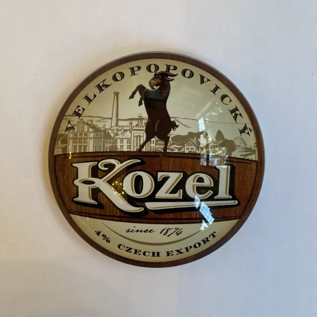 Kozel Czech Export Round Fisheye Badge, Beer Pump, Font, Bar, Pub, Mancave,Lager