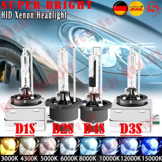 2x D1S D2S D3S D4S HID Xenon Brenner 55W 4300K-12000K Scheinwerfer Birnen Lampen