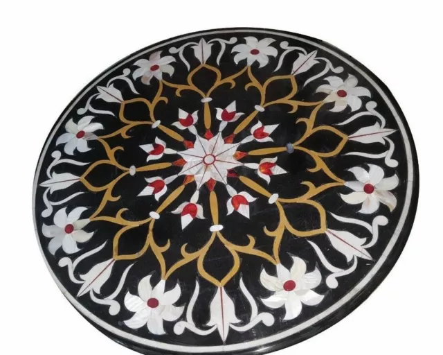 18" Table Marble Inlay Top pietra Dura Home garden coffee dining Decor b144