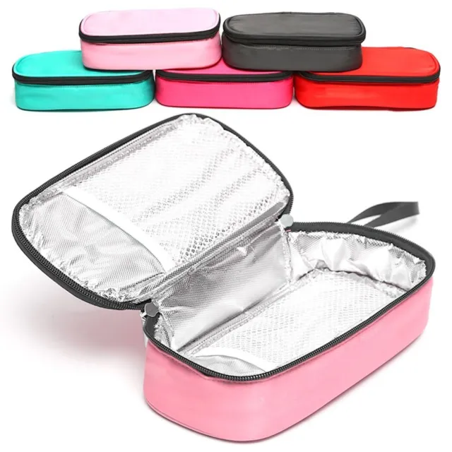 Thermal Insulated Insulin Cooling Bag Medicla Cooler Pill Protector Travel Case