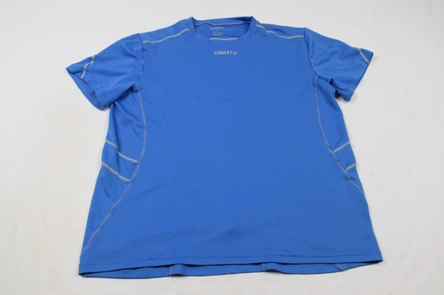 CRAFT Light Blue L1 Ventilation Short Sleeve Hiking Base Layer Top Womens sz L