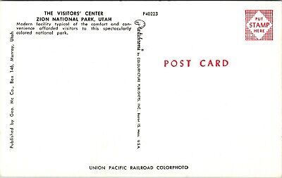 Visitor's Center Zion National Park Utah Postcard 2