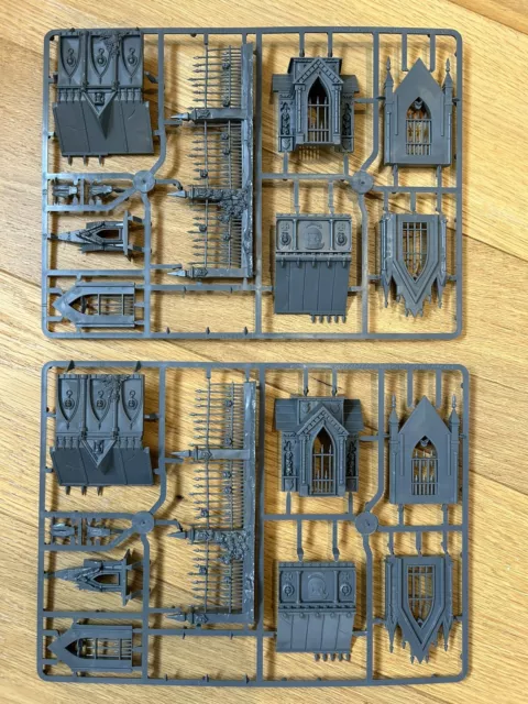 WARHAMMER SCENERY Sigmarite Mausoleum, Garden of Morr 2x Sprue Exactly As Seen