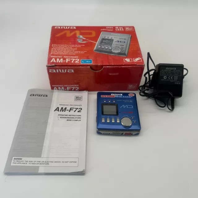 Aiwa MD minidisc Recorder AM-F72 mit OVP Anleitung