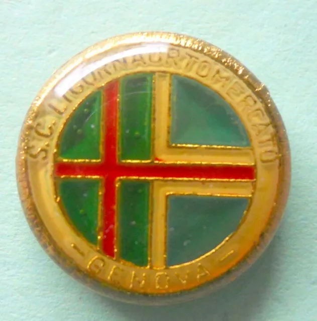 Distintivo Spilla Pin Badge - S.c. Ligorna Ortomercato Genova Calcio - Fr148