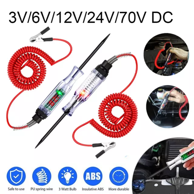 6V 12V 24V Auto Car Electrical Circuit Voltage Tester Led Light Test Probe Pen