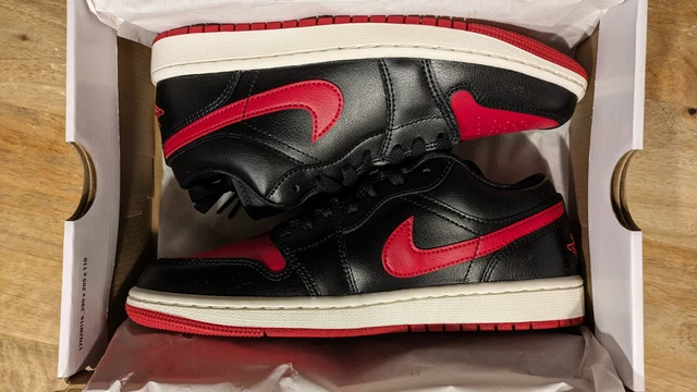 WMNS Nike Air Jordan 1 low BRED noir et rouge EUR 40