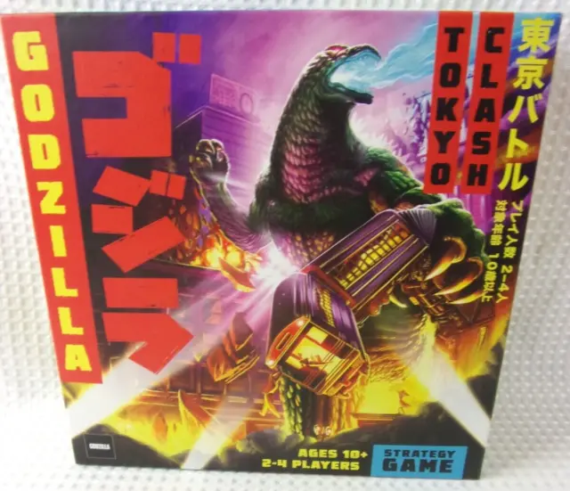 Funko Games Godzilla Tokyo Clash Strategy Board Game 2–4 Players NIB Damage Box
