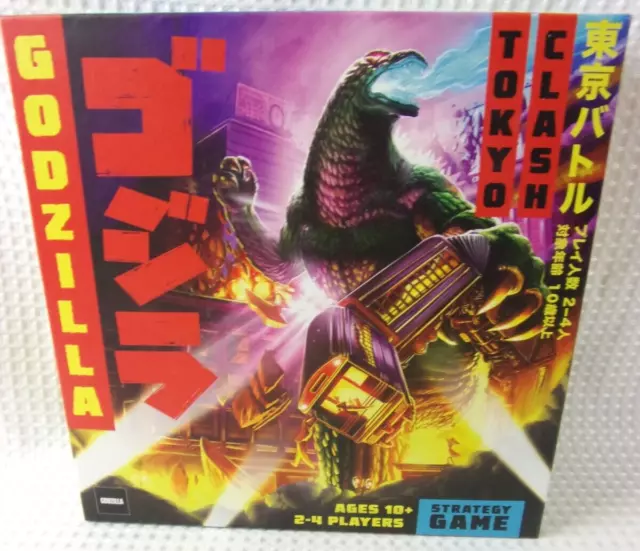 Funko Games Godzilla Tokyo Clash Strategy Board Game 2–4 Players NIB Damage Box
