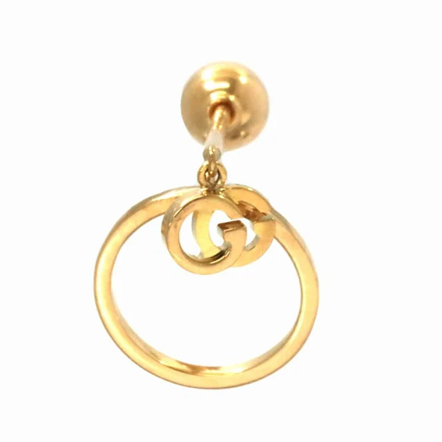 GUCCI Earring Pierced 18K Yellow Gold 750 One Piece only 90194794 GUCCI Earring Pierced 18K Yellow Gold 750 One Piece only 90194794