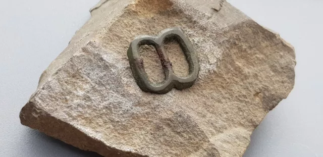Superb Medieval Bronze buckle uncleaned condition found in England. L15z 2