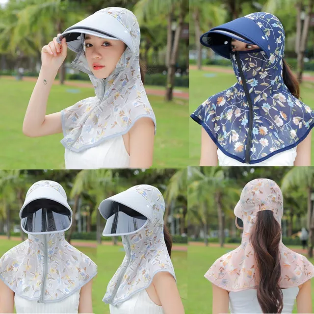 Bucket Hat Sunscreen Hat With Zipper Tea Picking Cap  Women's