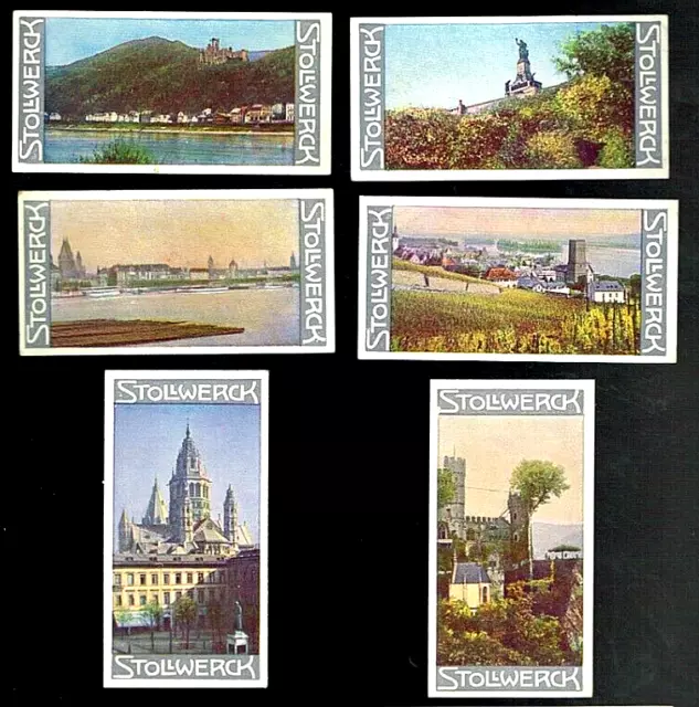 Stollwerck Deutsche Gaue  komplette Serie 328 RHEIN I. Rüdesheim Nationaldenkmal