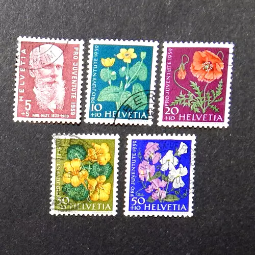 Schweiz 1959:  Satz Pro Juventute, kpl., MN 687-691, gest.