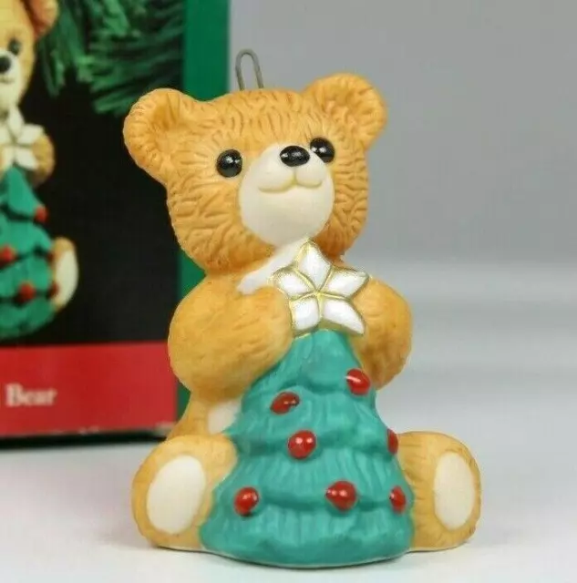 Hallmark Keepsake Porcelain Ornament Cinnamon Bear Handcrafted 1990 Vintage