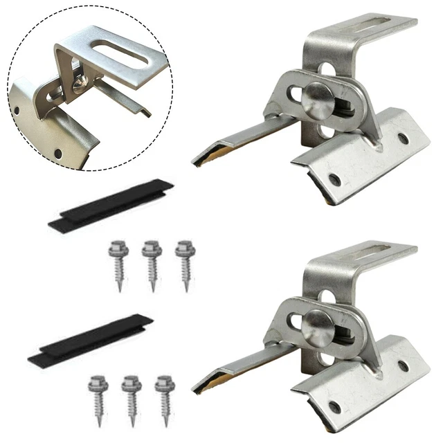 Supporto morsetto in lamiera trapezoidale chiusura sicura con morsetto regolabil