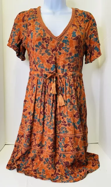 idyllwind by Miranda Lambert Dress Color Burnt Orange Size Small  - Ship’s Today