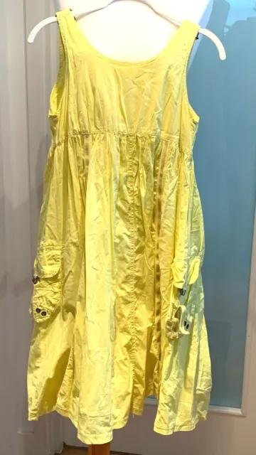 NEXT Girl’s Yellow Summer Dress Pacific Coast 100% Cotton Age 12