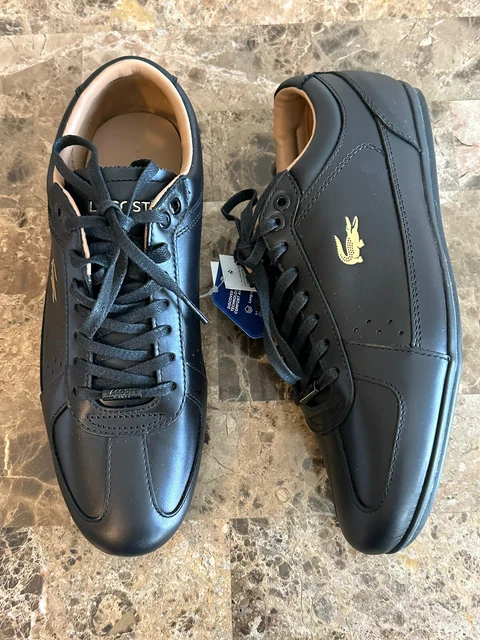 LACOSTE EVARA SPORT 3191 Leather Black Mens Casual Sneakers