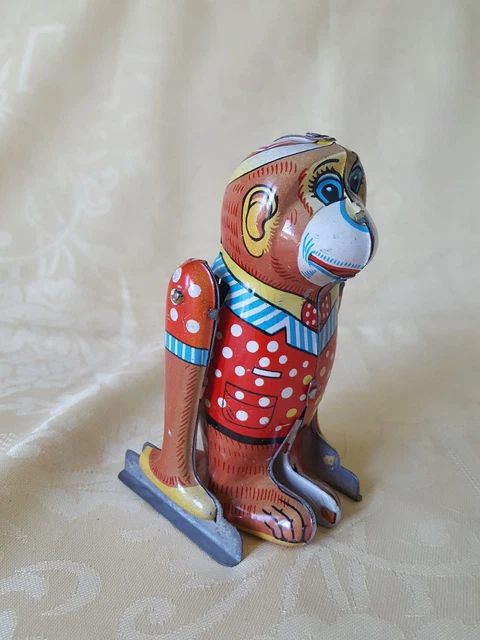 ANCIEN JOUET MÉCANIQUE JO L'ACROBATE JOUSTRA STRASBOURG