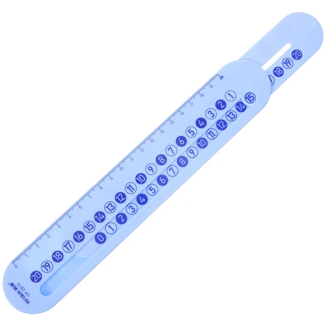 Number Sliding Ruler NUMBER MATCHING GAME Slide Ruler for Mathematics Scale Child £6.18 ...