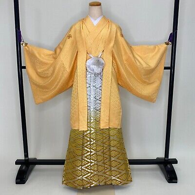 Japanese Kimono Men's Hakama Haori Nagagi Crest  G-459