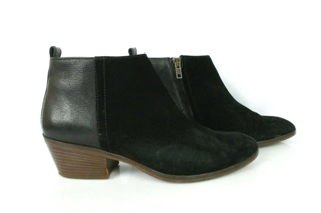 Bottines MADEWELL Cuir Et Daim Noir T 39.5 / UK 6 TRES BON ETAT