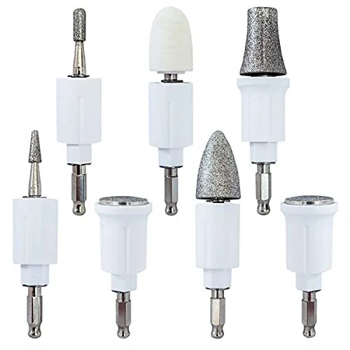 Conjunto de taladros de uñas eléctricos para cuidarme - 7 brocas de molienda...