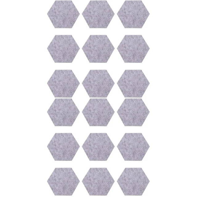 24 piezas tablón de anuncios hexagonal tablero de corcho tablero de anuncios sentido