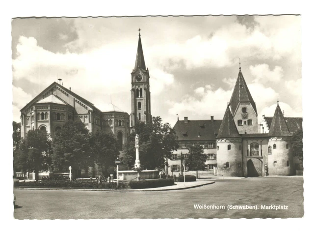 2 x AK Ansichtskarte Weißenhorn Schwaben Marktplatz Top Zustand Weissenhorn