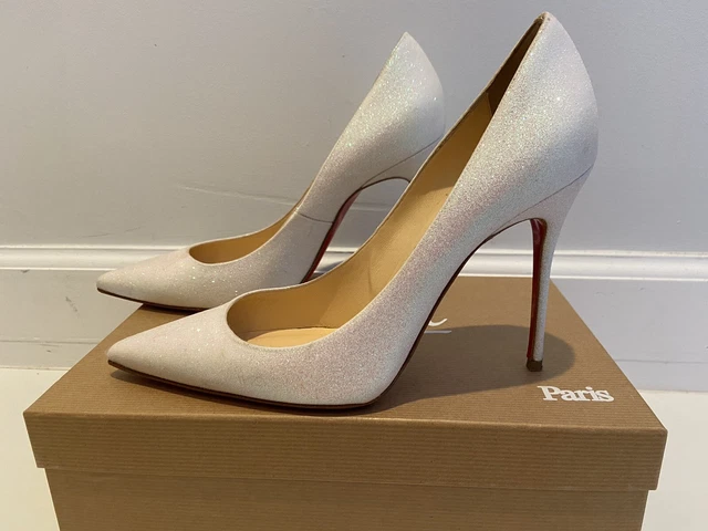 CHRISTIAN LOUBOUTIN DECOLLETE 554 100mm Strass Crystal Beautiful Bridal Shoe UK6 495.00 PicClick UK