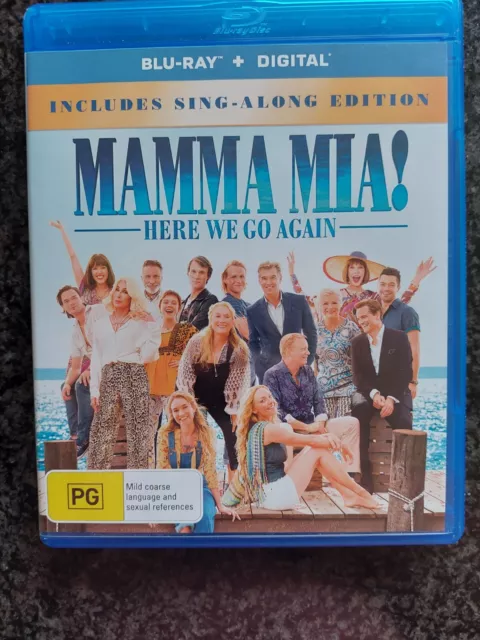 Mamma Mia - Here We Go Again! (Blu-ray, 2018) Free Shipping