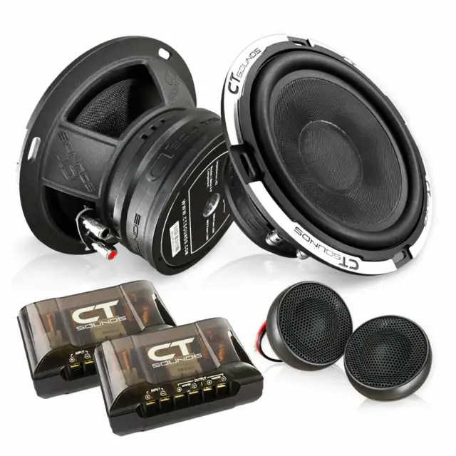 CT Sounds Meso 6.5” 320 Watt 2-Way Premium Component Car Speaker Set.